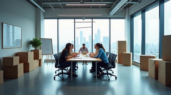 Liste des étapes pour réussir un déménagement de bureaux