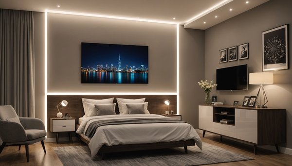 Transformez votre espace avec le ruban led à pile facile à installer.